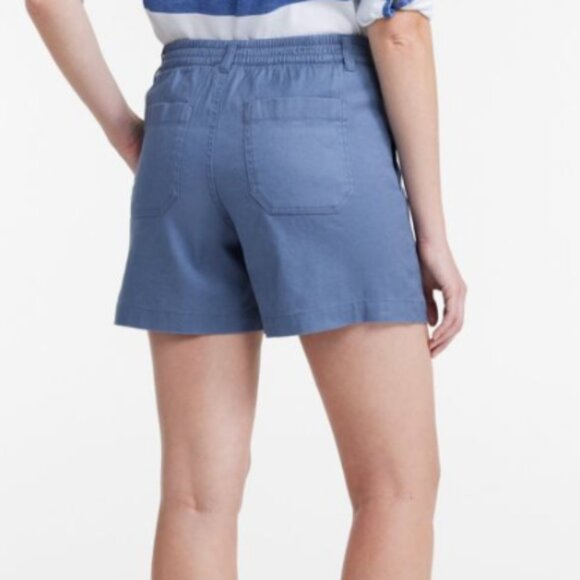 L.L. Bean Comfort Stretch Cotton Linen Shorts, High-Rise 7" Size 6 - Picture 11 of 11